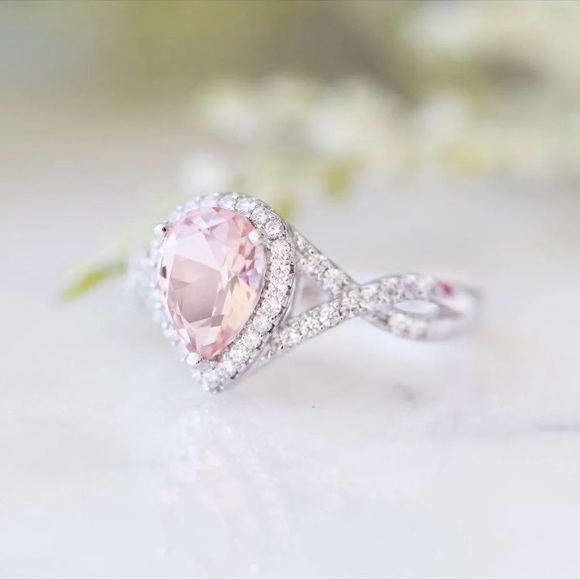 Pink morganite ring - Picture 3 of 5